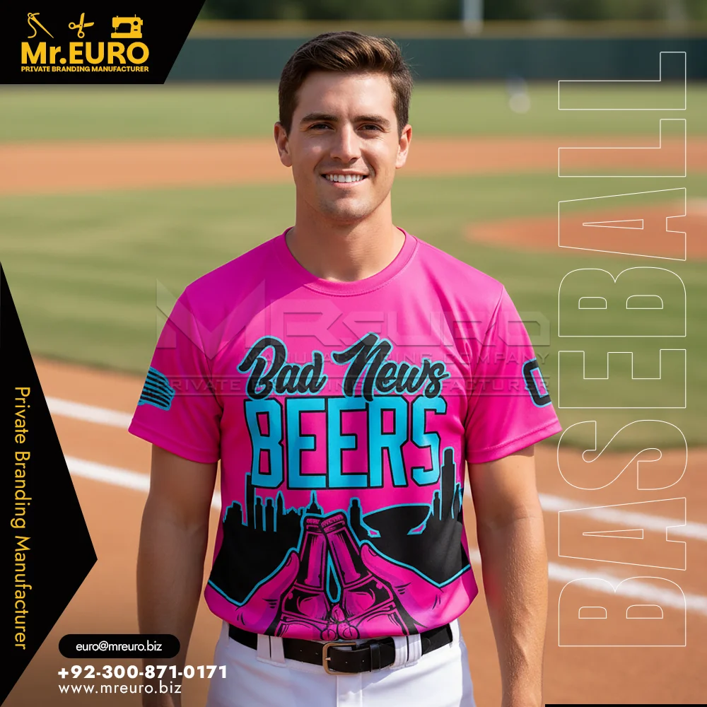 Custom Sublimated Baseball Crew Neck Jersey Custom Wear - Custom Baseball-Softball Uniforms