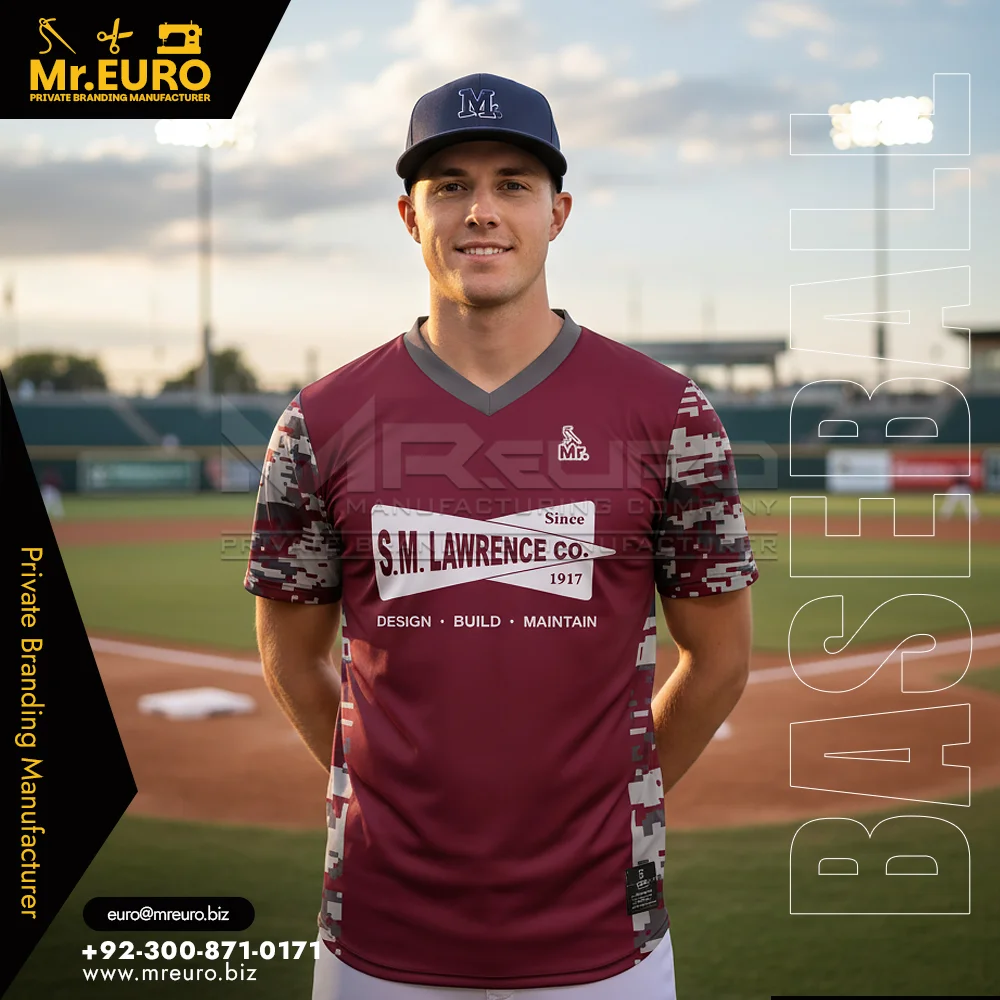Custom Baseball V-Neck Jersey Custom Sublimated Design - Custom Baseball-Softball Uniforms
