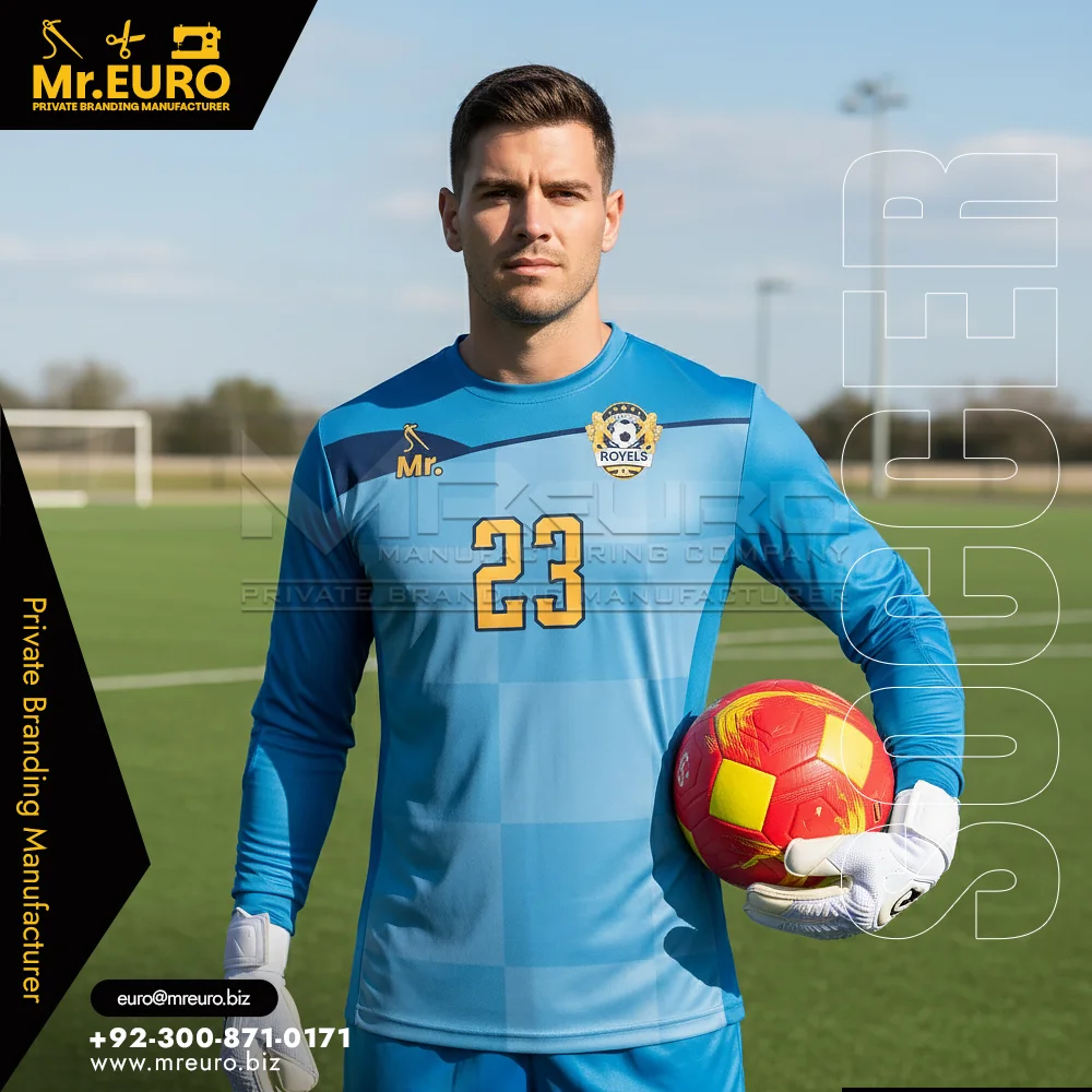 Custom Padded Goalkeeper Jersey Protection Meets Speed - Custom Soccer Uniform