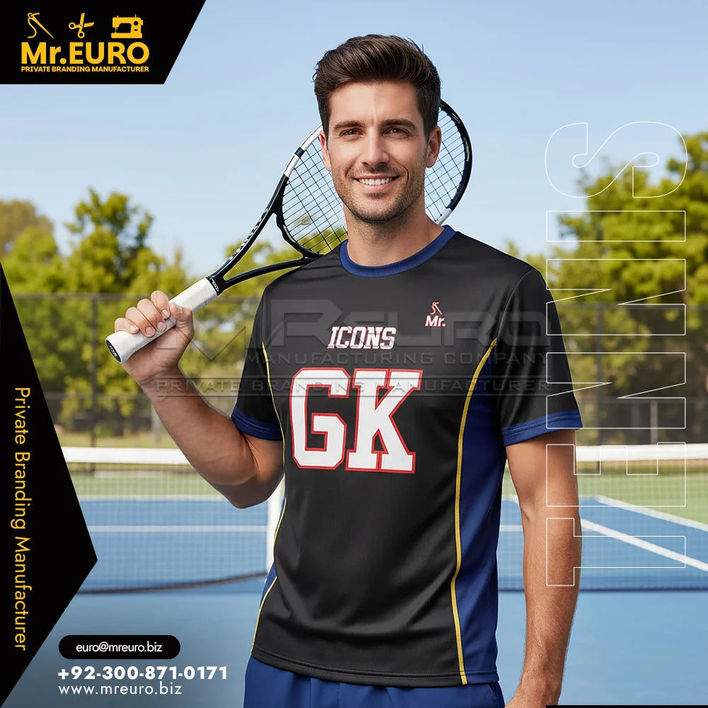 Custom Tennis Classic Crew Neck T-Shirt Timeless Style - Custom Tennis Uniforms