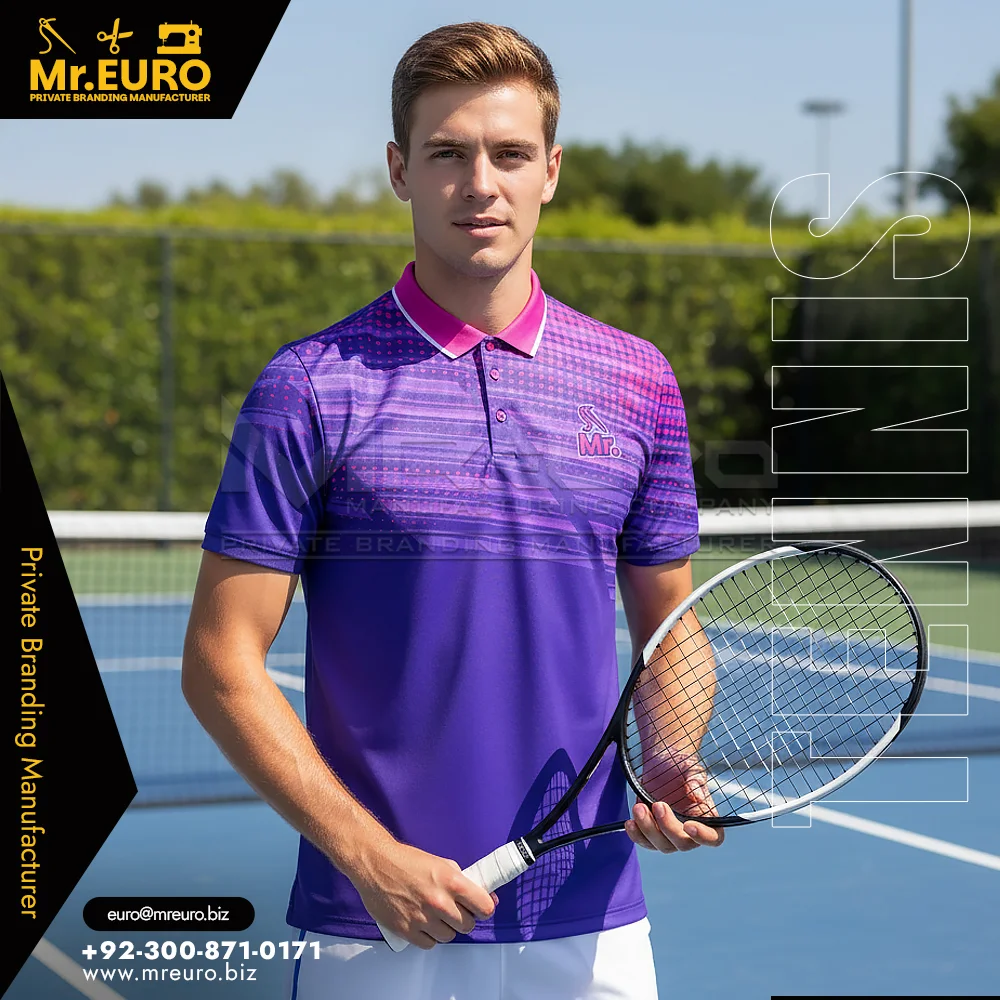 Custom Classic Tennis Polo T-Shirt Timeless Court Look - Custom Tennis Uniforms