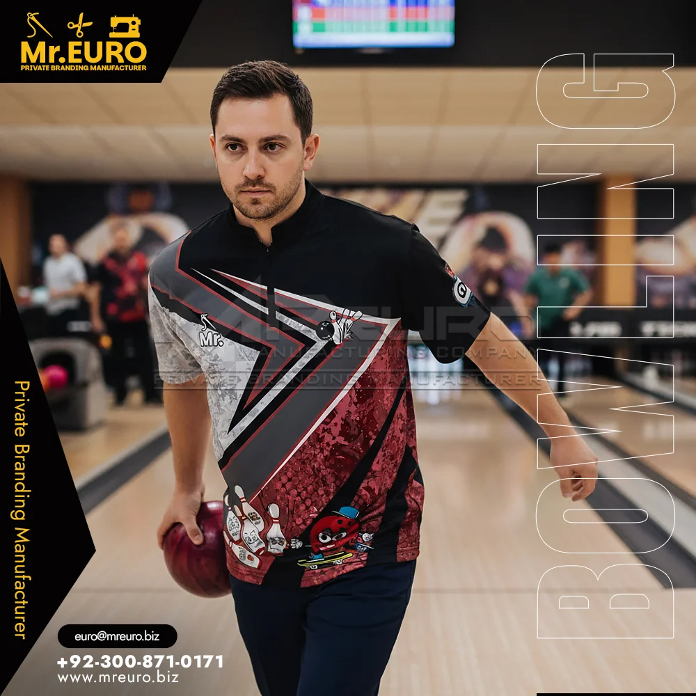Custom Stylish Bowling Quarter Zip Shirt Custom Team Jersey - Custom Bowling Uniforms