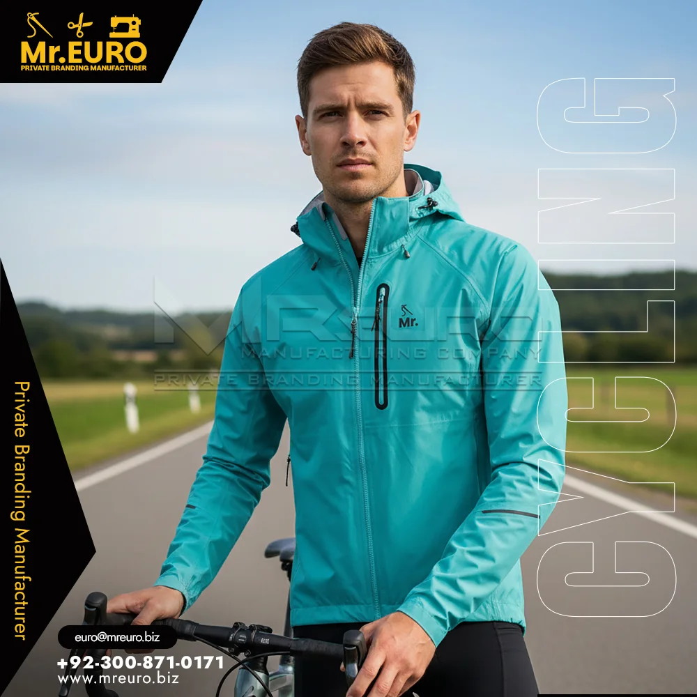 Custom Everyday Rides Sky Blue Cycling Jacket - Custom Cycling Uniforms