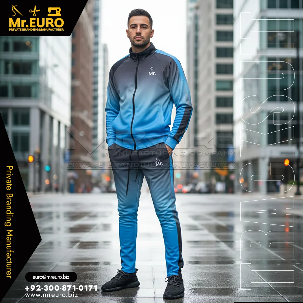 Custom Custom Gradient Tracksuit for Athletic & Street Style - Tracksuits