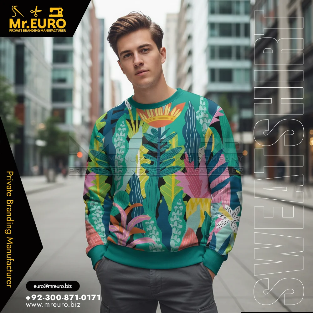 Custom Men's Sublimation Winter Sweatshirt For Cold Days - Hoodies-Sweatshirts