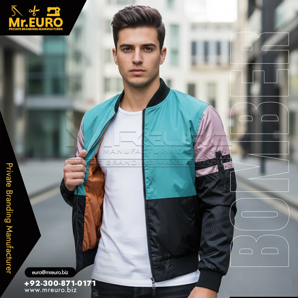 Custom Modern Street Fashion Bomber Jacket Men - Bomber Jackets
