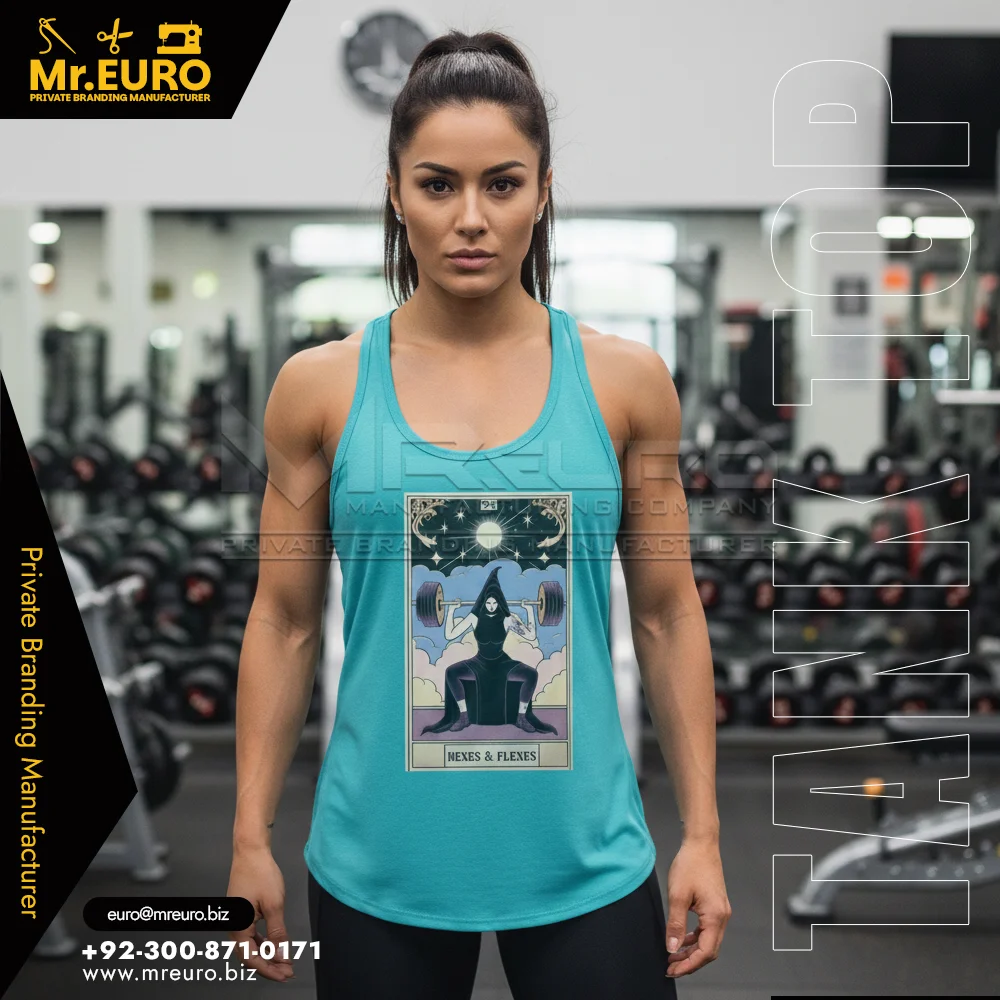 Custom Women's Activewear Style Graphic Gym Tank Top - Women Tank Top