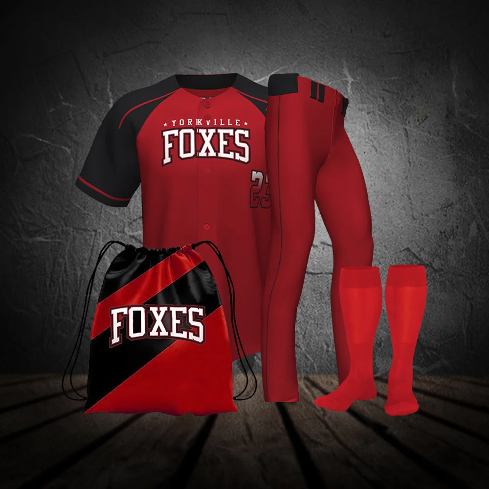 Custom Sublimation Baseball Team Pack Jersey Pant & Bag - Baseball Deals