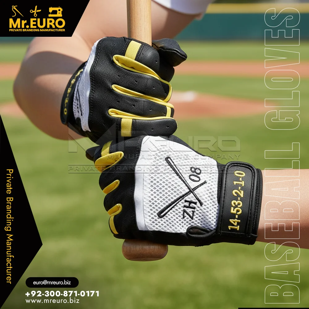 Custom Elite Custom Baseball Batting Gloves Pro Quality - Baseball Batting Gloves