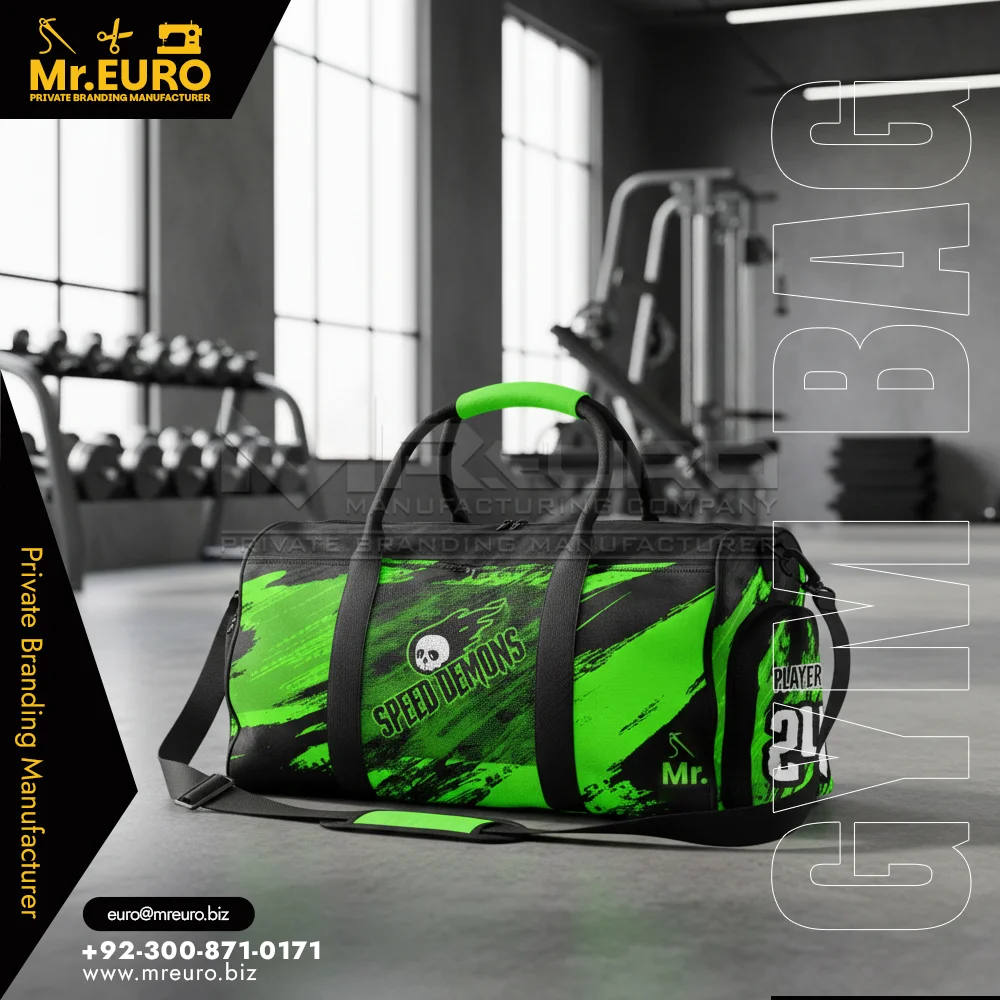 Custom Athletes Sublimation Gym Duffle Bag - Gym Bags + Duffle Bags