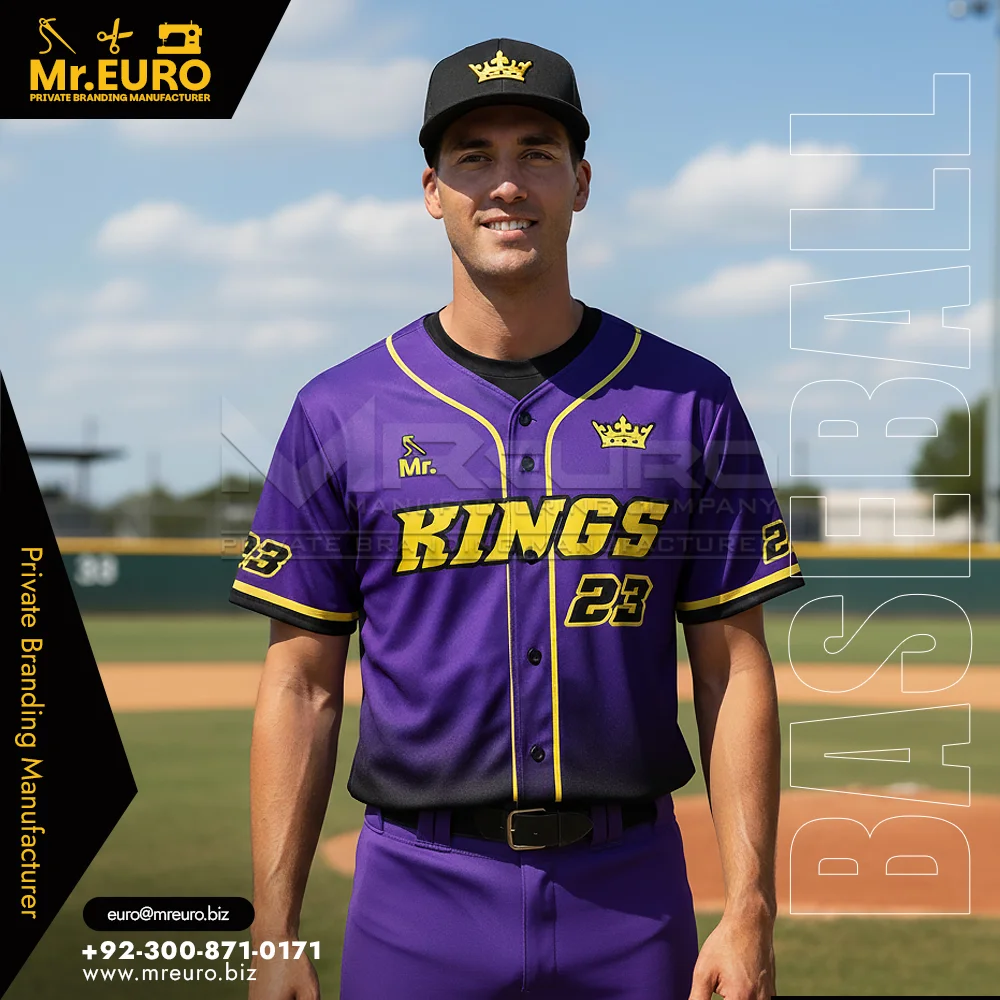 Custom Baseball Full Button Sublimated Jersey Custom Fit - Custom Baseball-Softball Uniforms