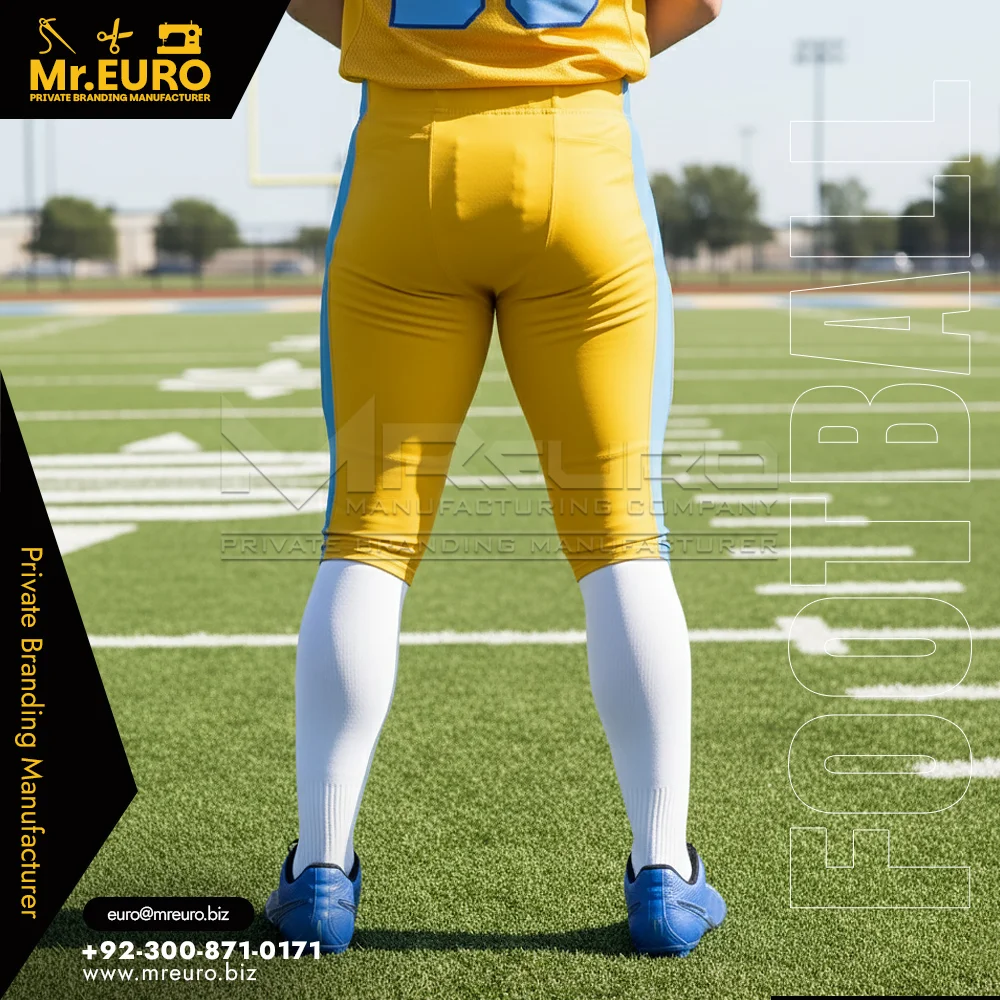 Custom American Football Belt Pants Custom Team Design - Custom American Football Uniforms