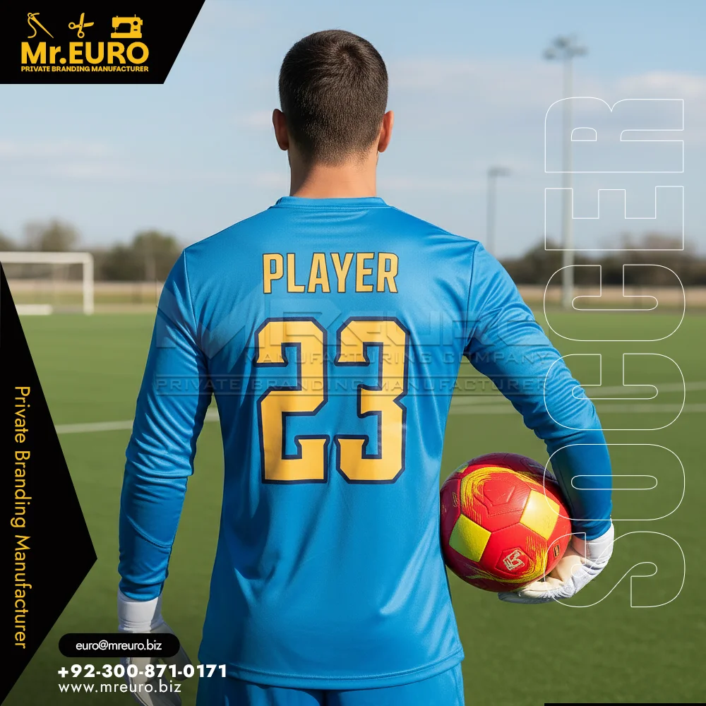 Custom Padded Goalkeeper Jersey Protection Meets Speed - Custom Soccer Uniform
