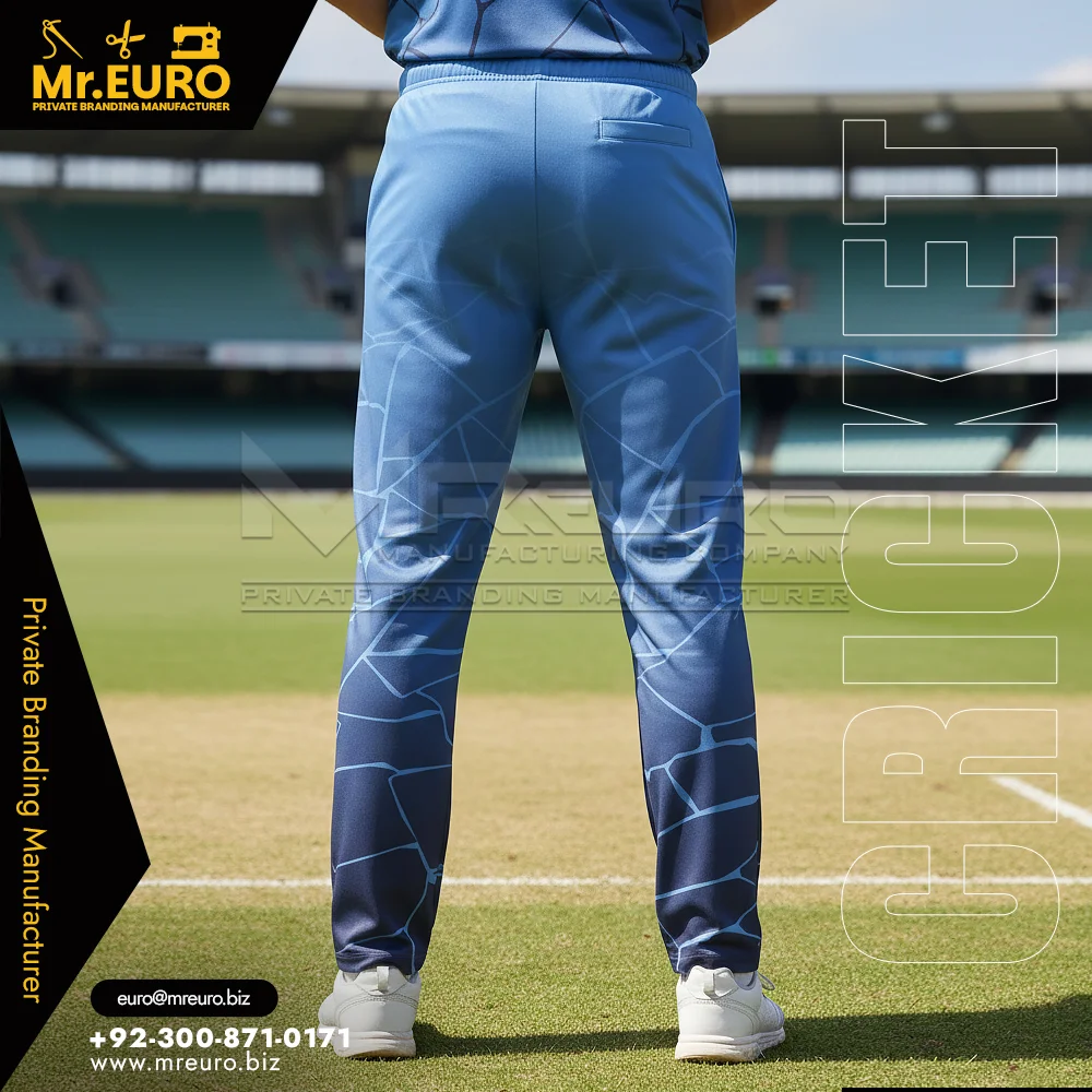 Custom Sky Blue Cricket Trouser Lightweight Comfort Fit - Custom Cricket Uniforms