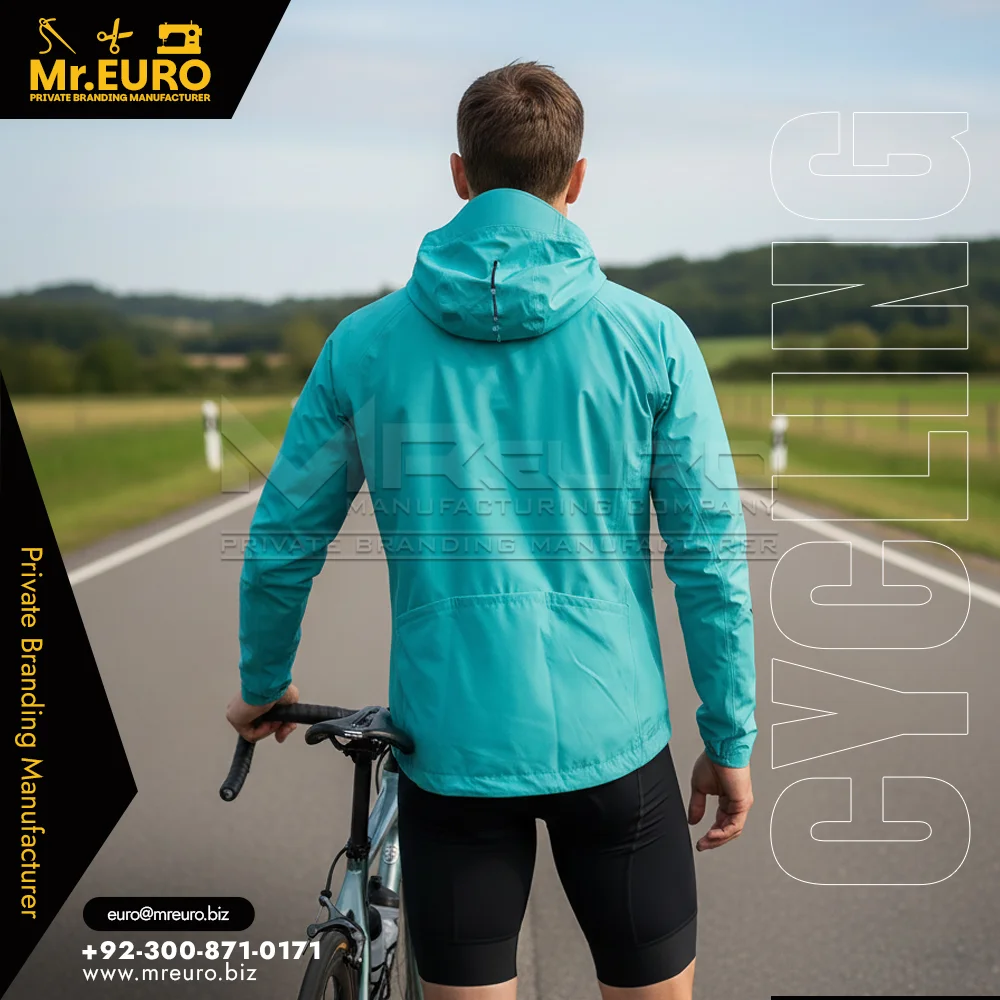 Everyday Rides Sky Blue Cycling Jacket - Alternate View