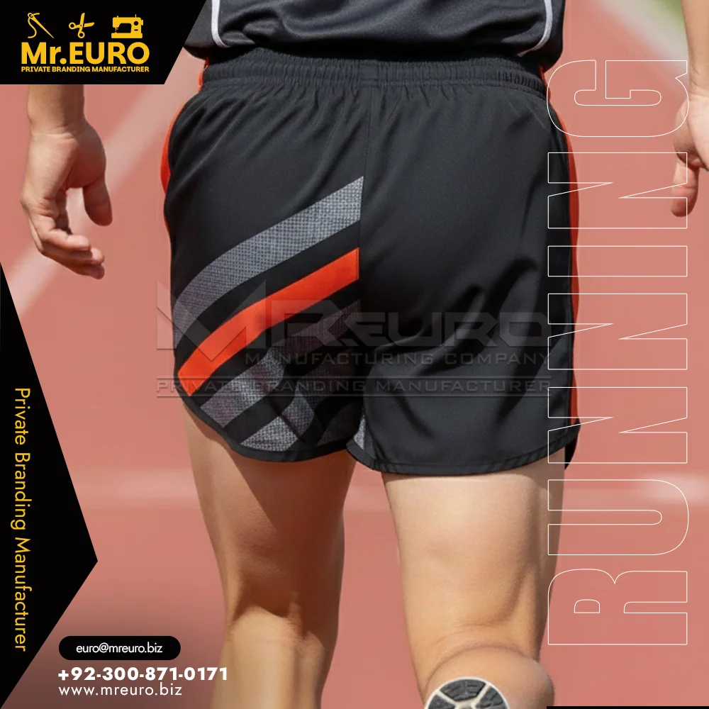 Custom Performance Black Running Shorts - Custom Running Uniforms