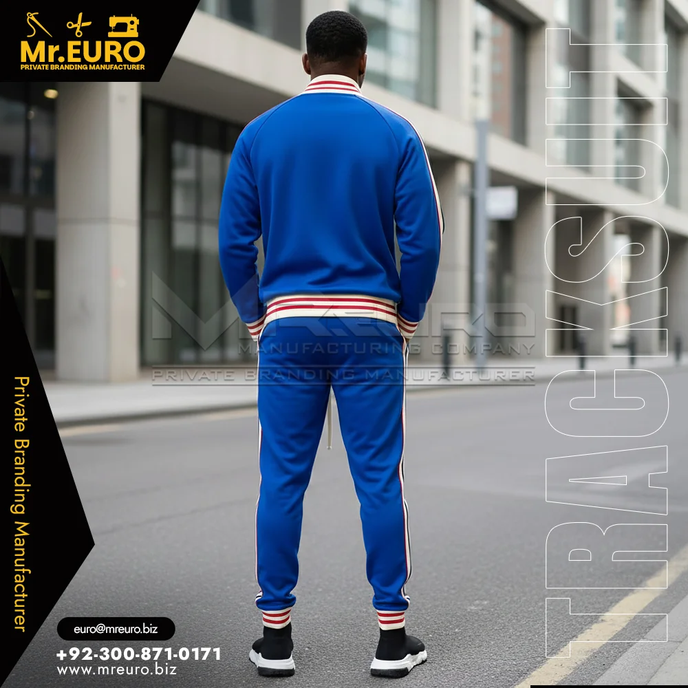 Custom Royal Blue Gym Tracksuit, Stylish Jogger & Jacket - Tracksuits