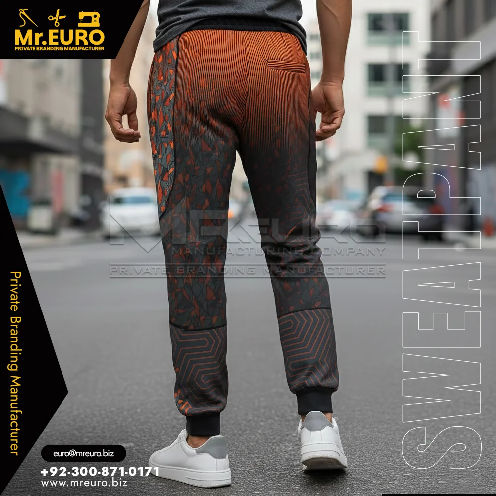 Custom Casual Streetwear Patterned Sweat Pant - Sweat Pants