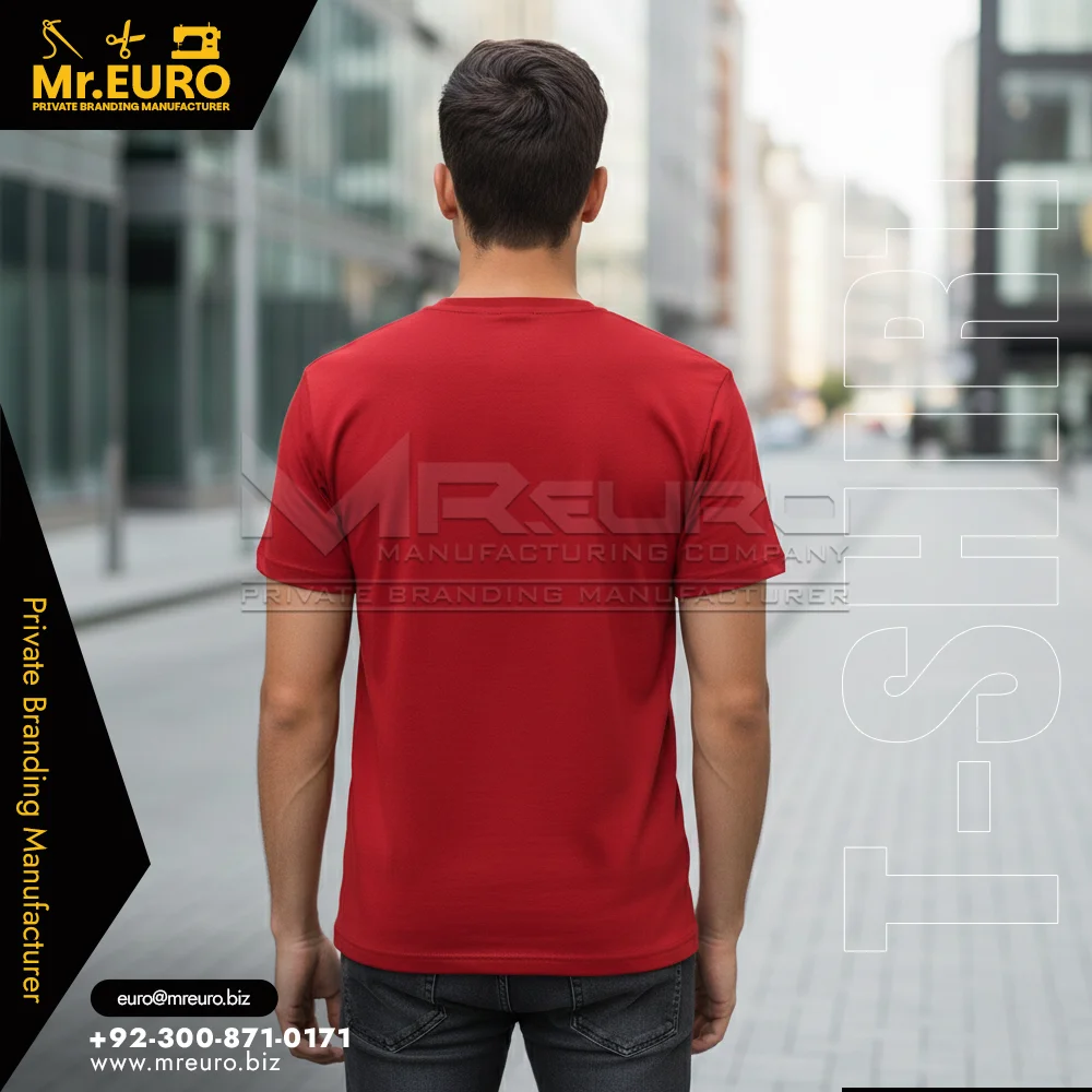 Custom Red Graphic Cotton T-Shirt Streetwear Style - T-Shirts