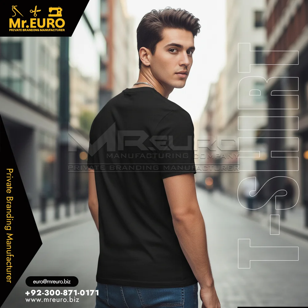 Custom Daily Wear Black Printed Casual T-Shirt - T-Shirts