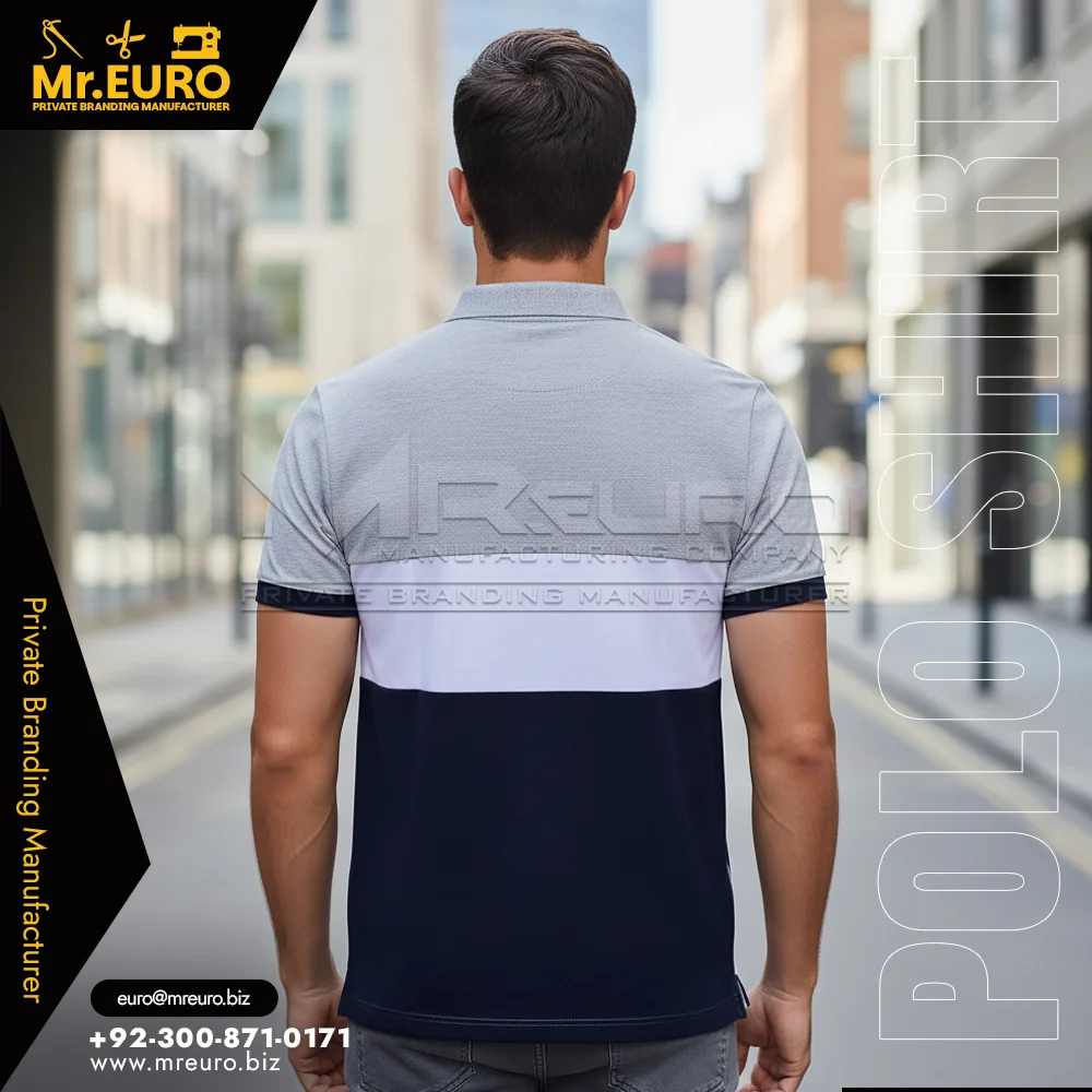 Custom Two Tone Casual Cotton Polo Shirt Smart Style - Polo Shirts