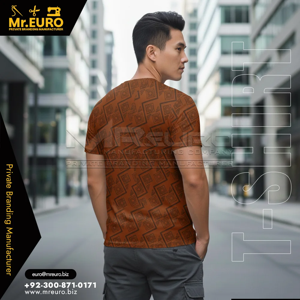 Golden Art Brown Sublimation T-Shirt - Alternate View