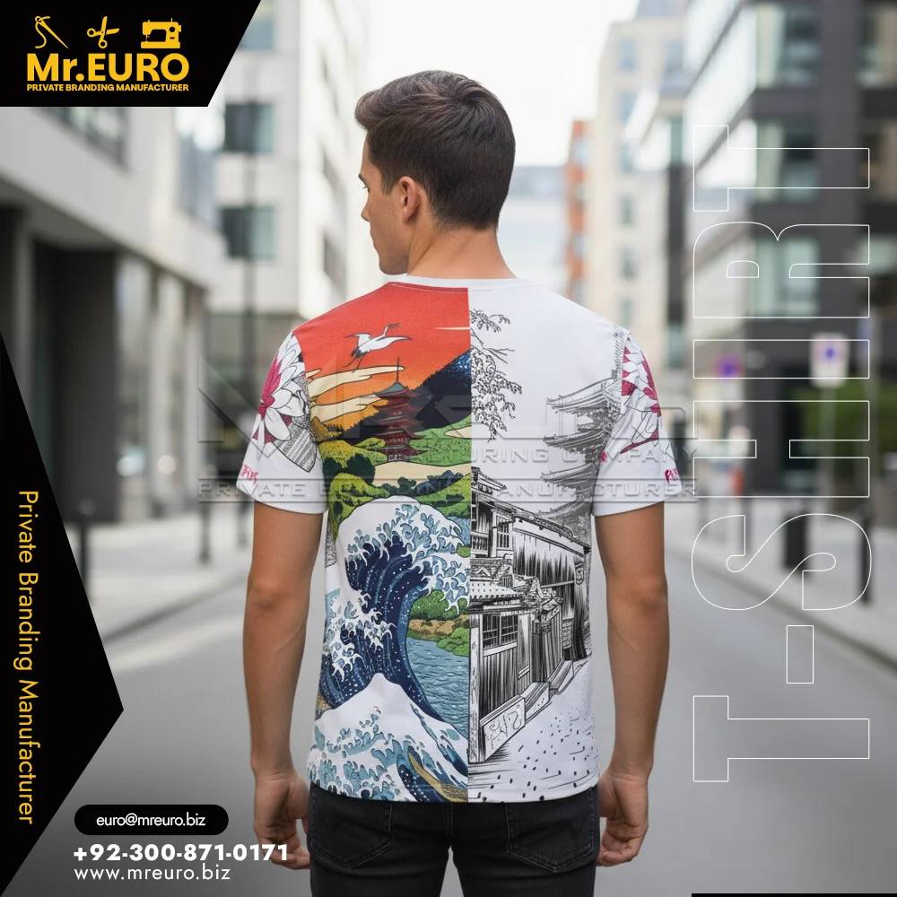 Custom White Graphic Sublimation T-Shirt Clean Style - Sublimation T-Shirts
