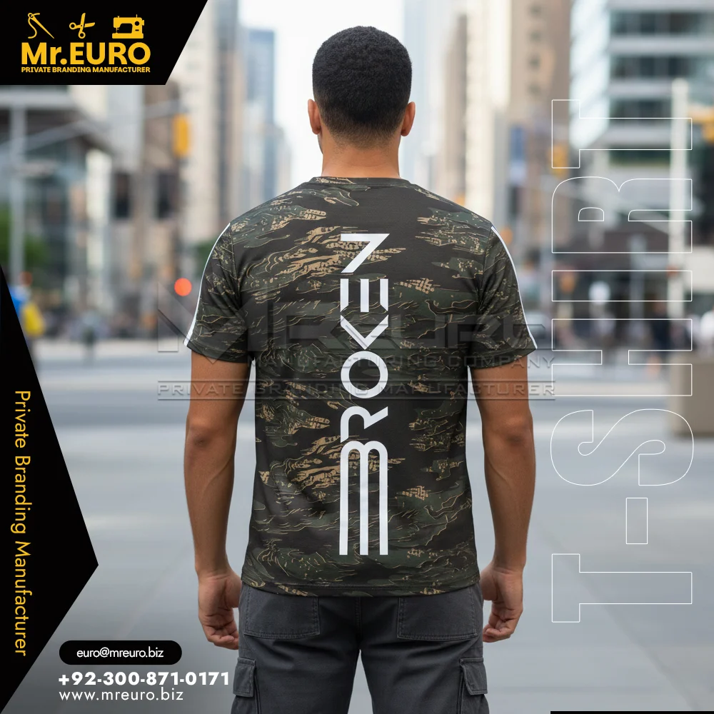 Custom Casual Camouflage Sublimation T-Shirt Daily Wear - Sublimation T-Shirts