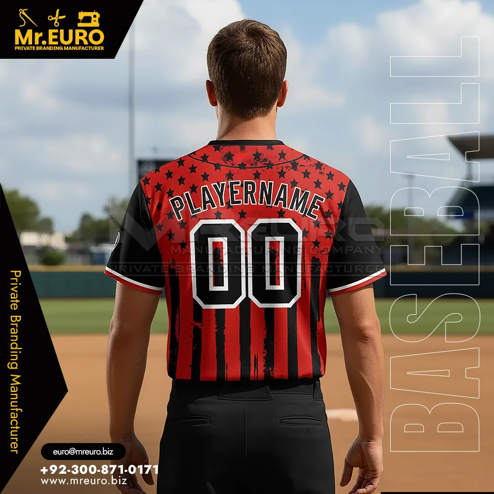 Custom Custom Full Button Baseball Jersey Sublimated Wear - Custom Baseball-Softball Uniforms