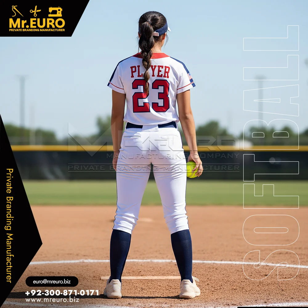 DiamondFlex Custom 2-Button Sublimated Softball Uniform - Alternate View