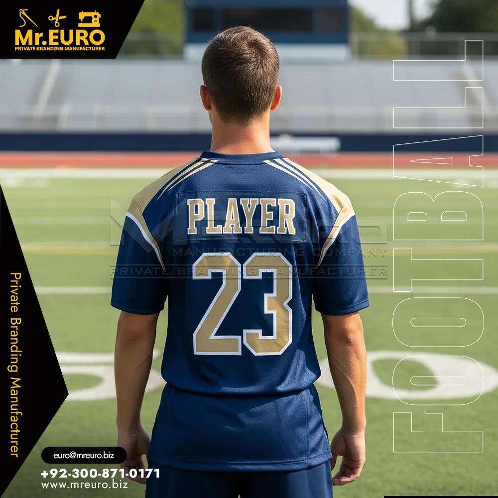 Short Sleeve American Football Fan Jersey Custom - Alternate View