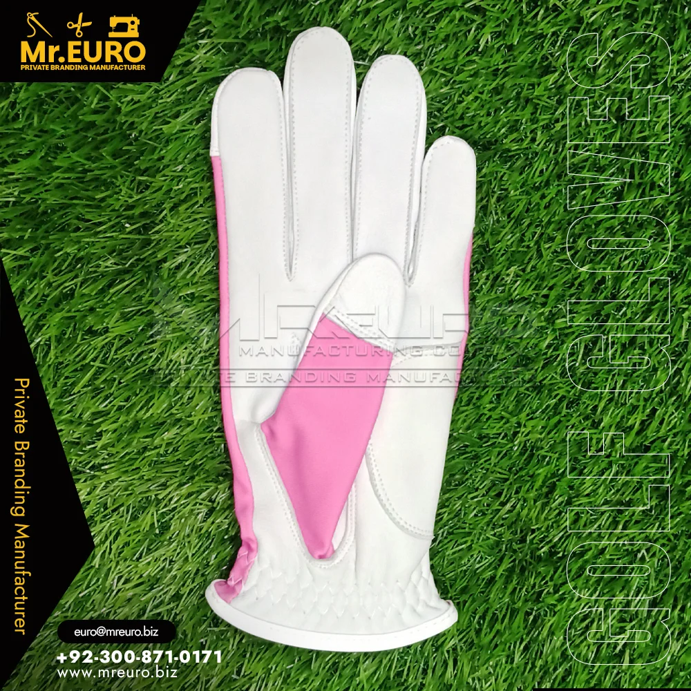 Pink Golf Glove Lightweight Comfort Performance - View