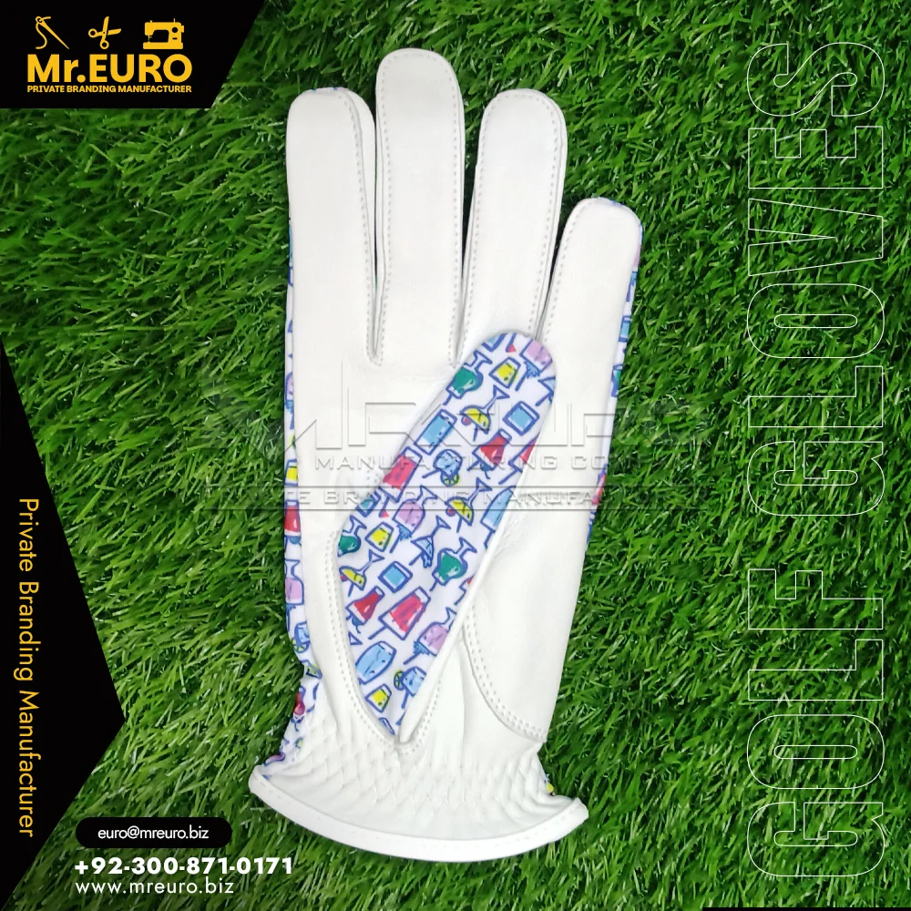 Pattern Design Sublimation Golf Gloves - View
