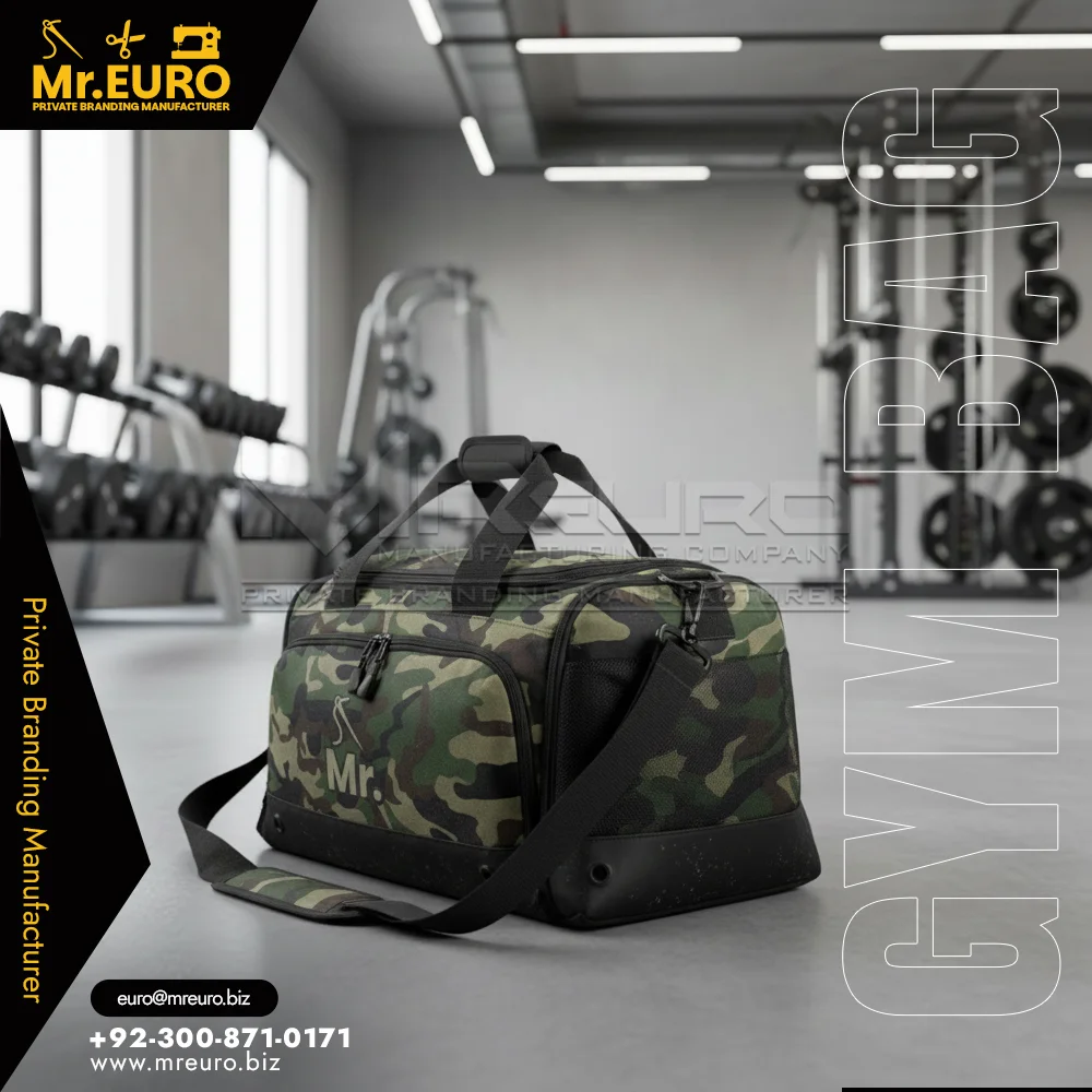 Camouflage Gym Duffle Bag Rugged Workouts - View