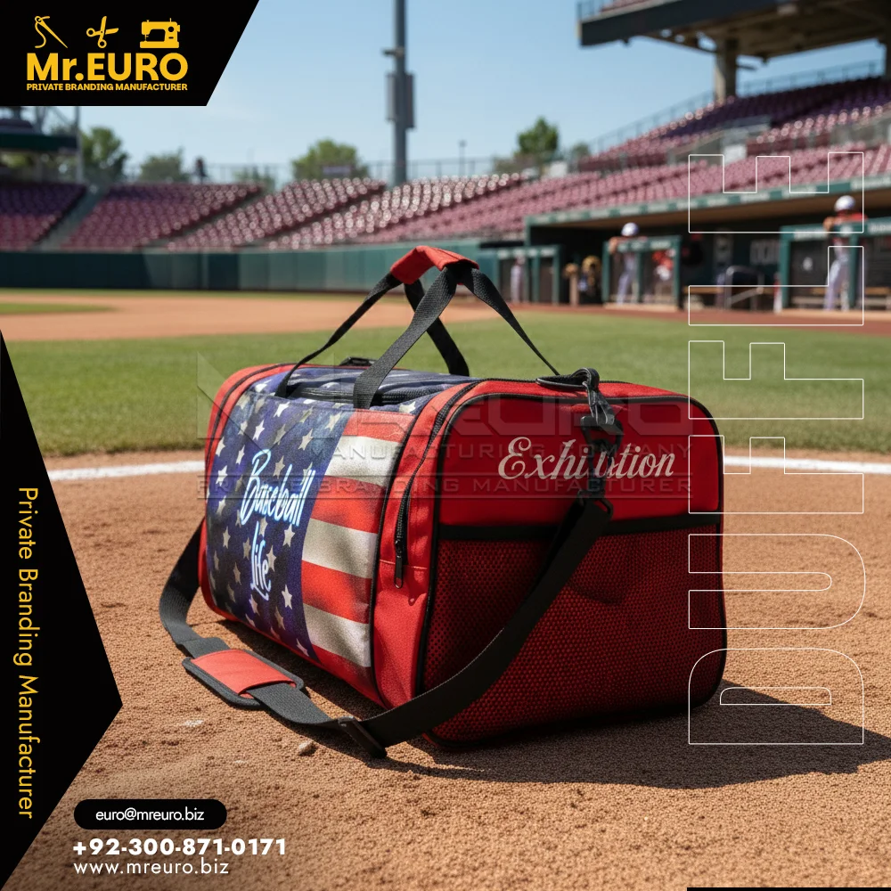 Custom Sports Gym & Travel Sublimation Duffle Bag - Gym Bags + Duffle Bags