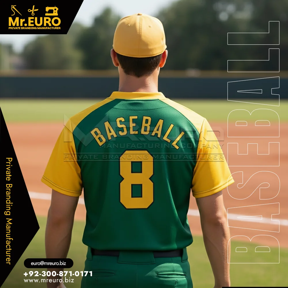 Custom 2-Button Baseball Jersey Sublimated Design - Alternate View