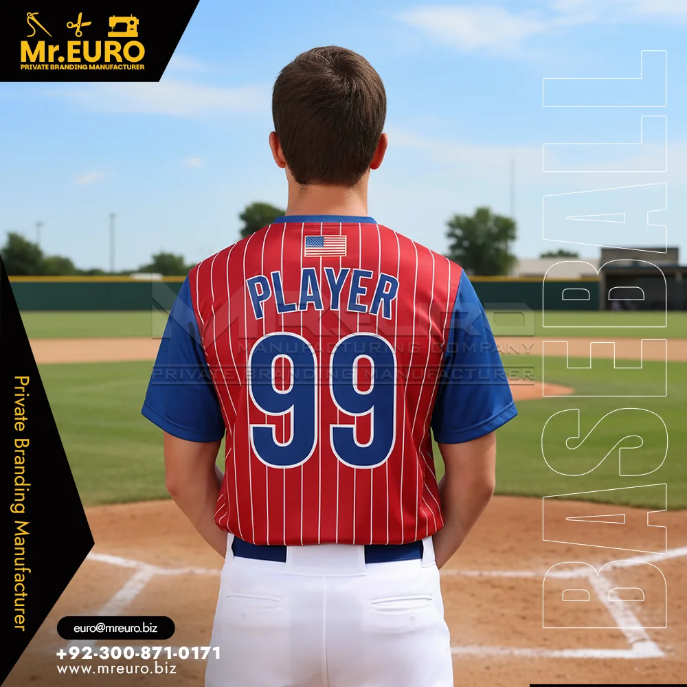 Custom Pinstripes Baseball Crew Neck Jersey - Custom Baseball-Softball Uniforms