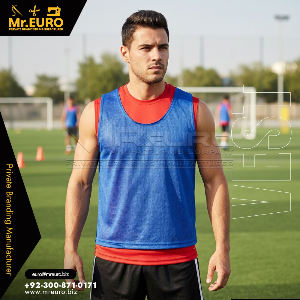 Football Blue Training Vest