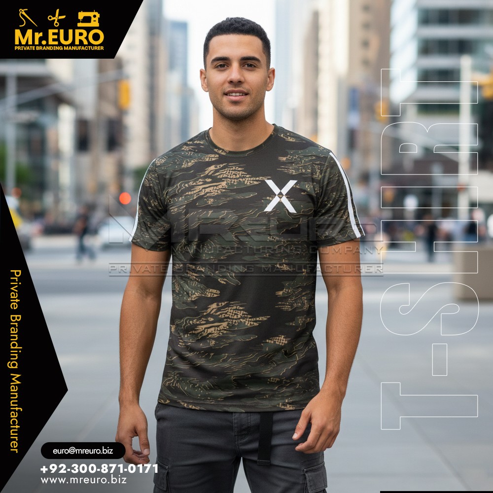 Casual Camouflage Sublimation T-Shirt