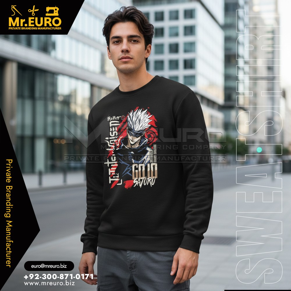 Black Casual Graphic Sweatshirt