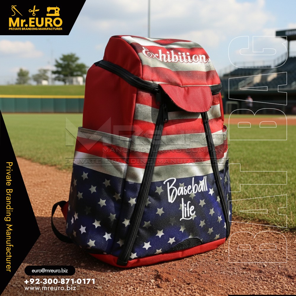 Sublimation Printed Baseball Backpack Bag