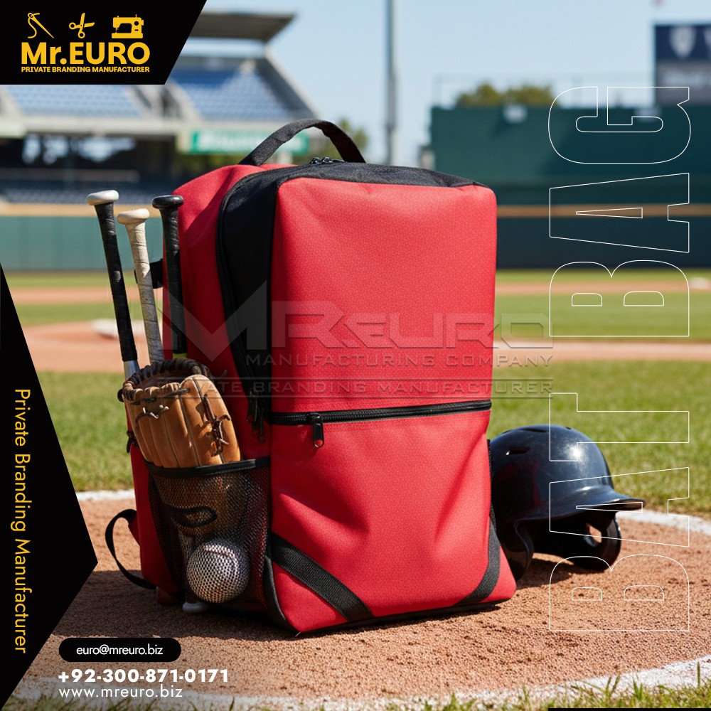 Durable Bat And Gear Carry Baseball Backpack Bag