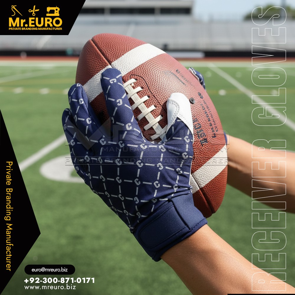 Premium Grip Sublimation Football Receiver Gloves