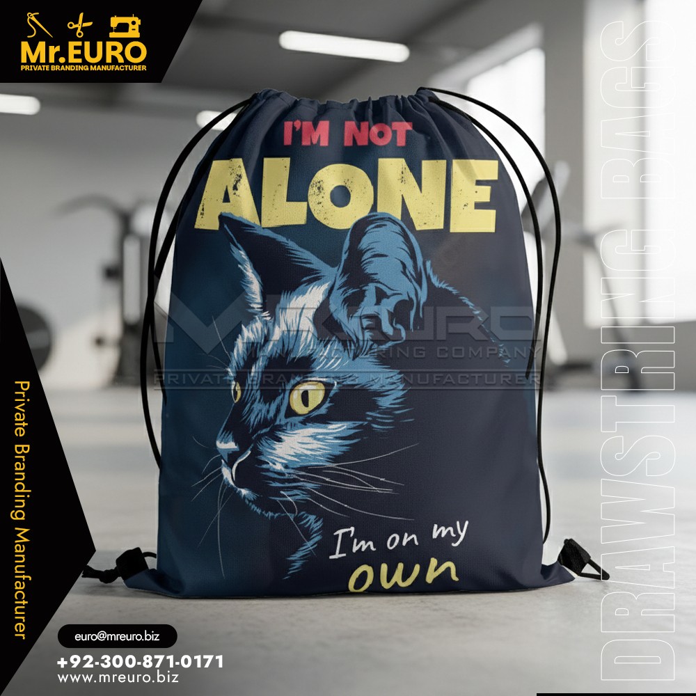 I Am Not Alone Drawstring Bag