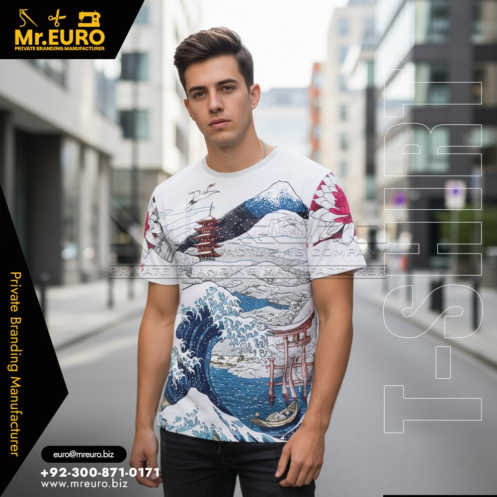 White Graphic Sublimation T-Shirt